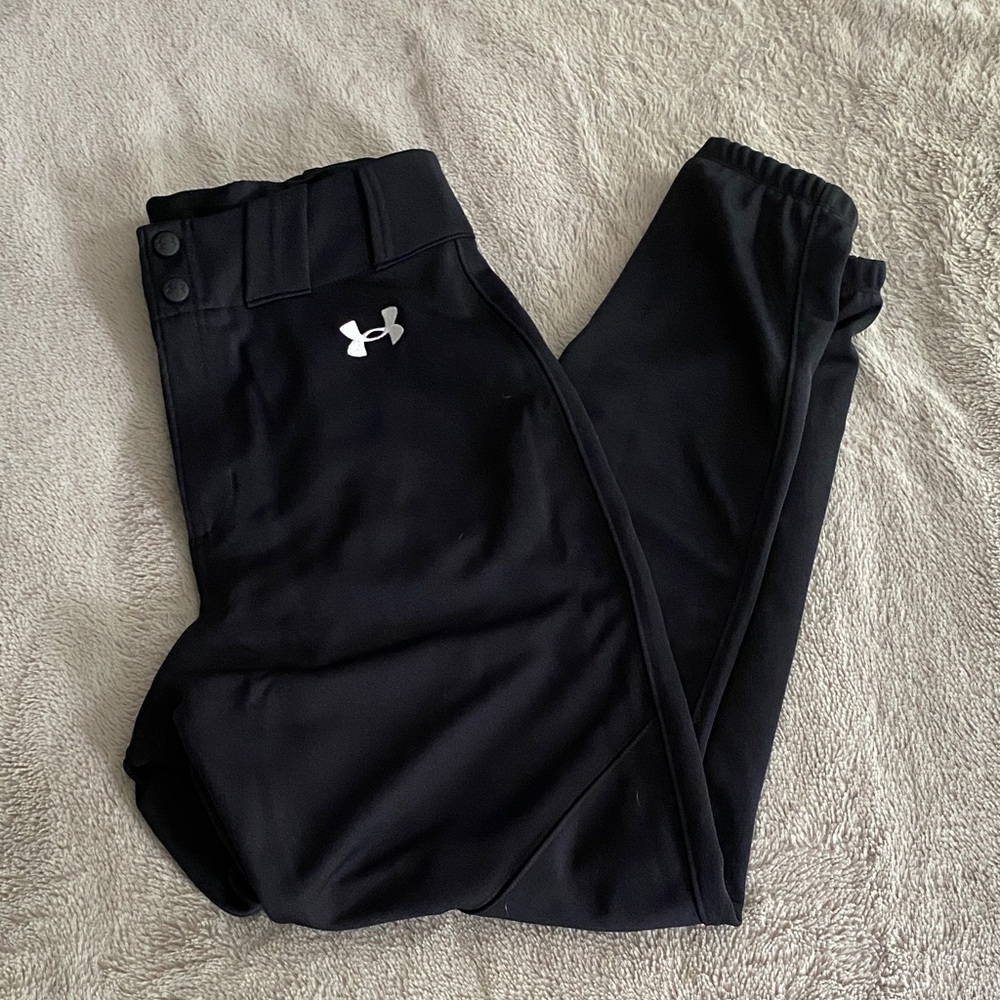 NWT Men’s Under Armour Black Baseball Pants - Medium